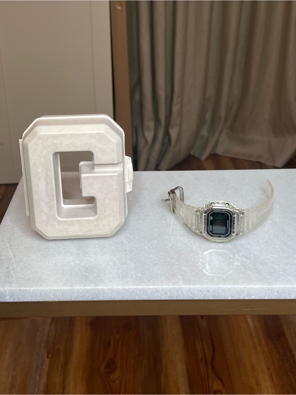 Transparent Casio G Shock watch (clear/translucent)
